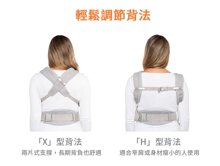 美國 ergobaby - Breeze 多功能透氣背巾-石墨灰