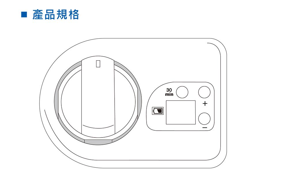 e+ 自動關 - 瓦斯爐安全定時開關 定時自動熄火 - 進階版 (送20CM厚釜湯鍋乙個)-直式-黑色