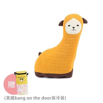 韓國 Kidu - Hugdoll安全帶歡樂抱枕-黃色-獨家贈送英國bang on the door保冷袋
