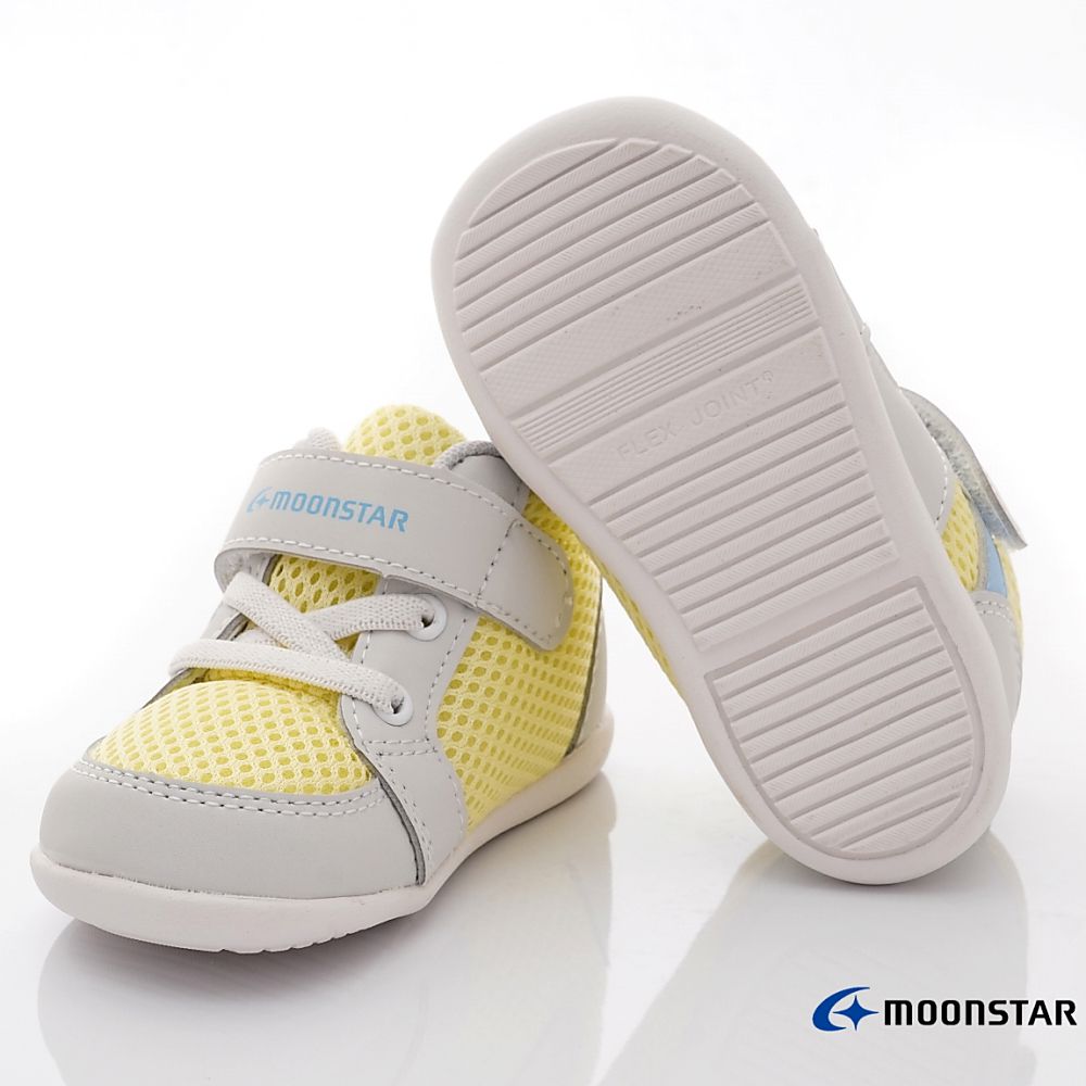 Moonstar日本月星 - 寶寶護踝學步款(寶寶段)-學步鞋-黃
