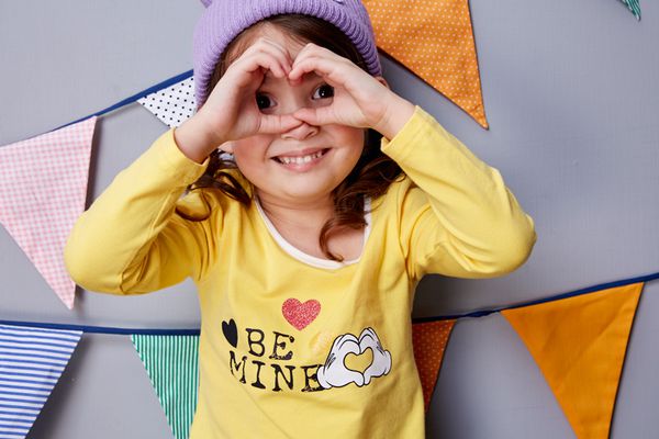 麗嬰房 Disney - baby 米妮系列甜密長袖上衣-月光黃