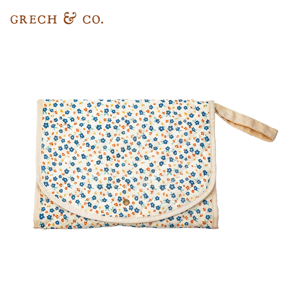 丹麥 GRECH & CO. - 尿布墊-碎花藍