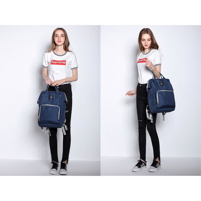 Heine 海恩 - WIN-182多功能媽媽包 後背包 防潑水背包 流行女包 育兒包 待產包-藏藍色