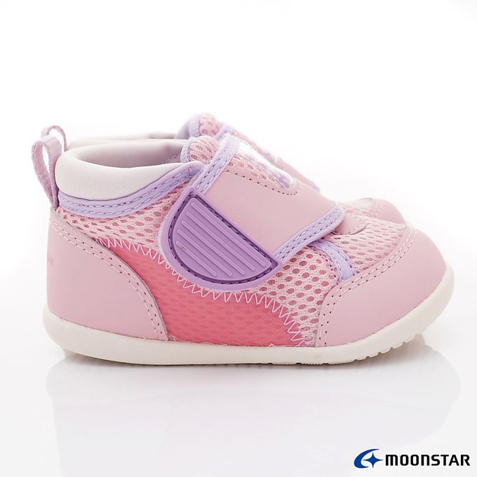 Moonstar日本月星 - 穩健寶寶學步款-MSB1454粉-學步鞋-粉