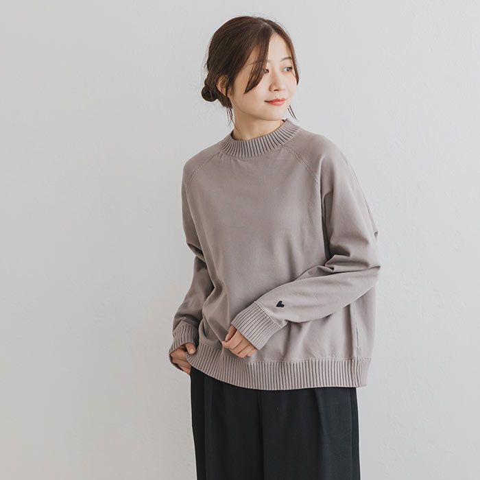 日本 ihuu - 酷甜愛心刺繡針織上衣-紅