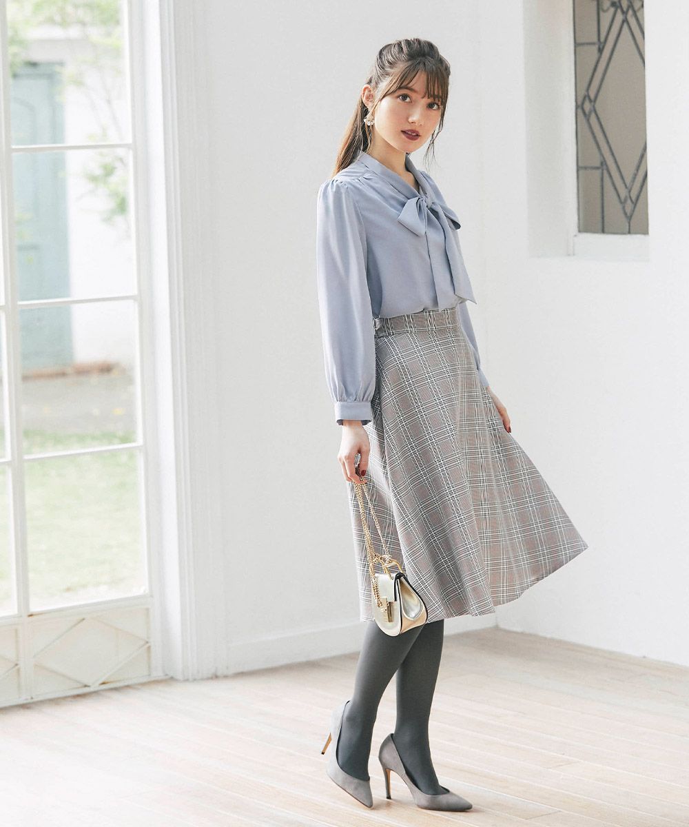 日本 tocco-closet - 蝴蝶紐結細針織上衣-天使白