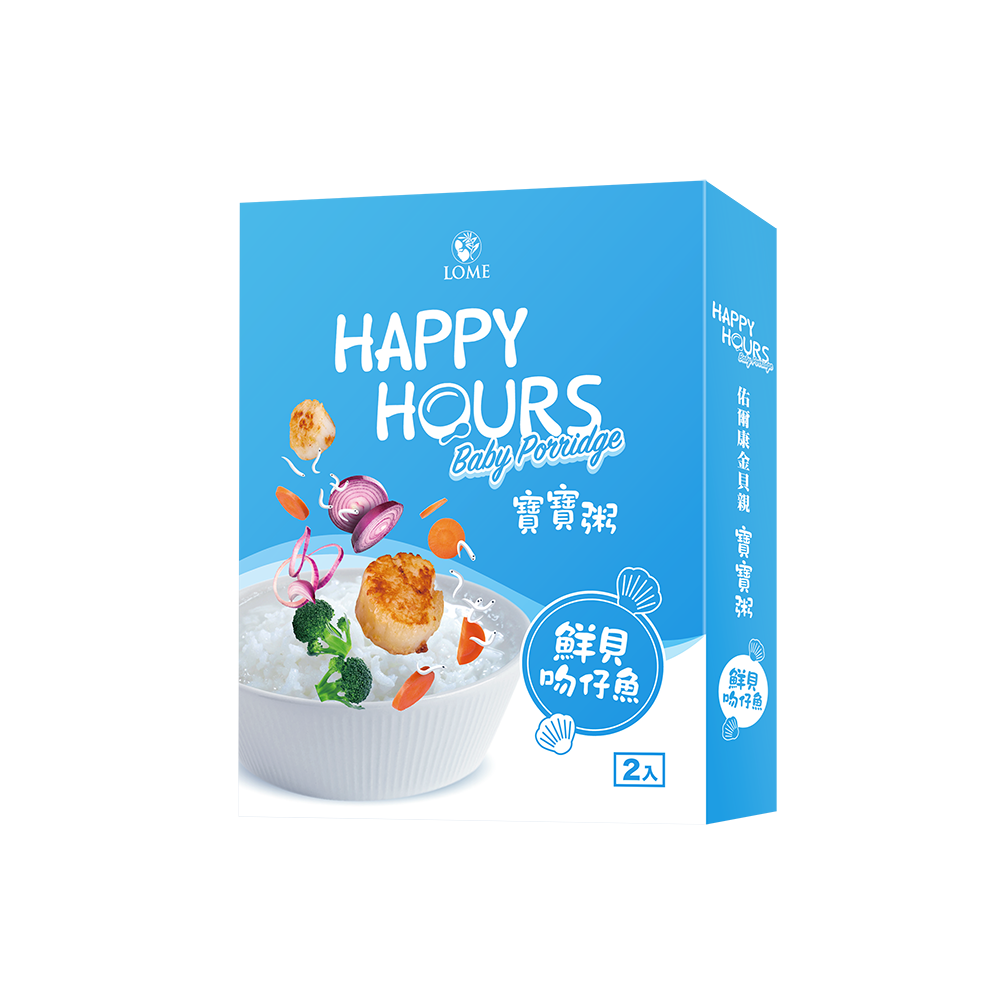 HAPPY HOURS - 寶寶粥(鮮貝吻仔魚)150gX2包