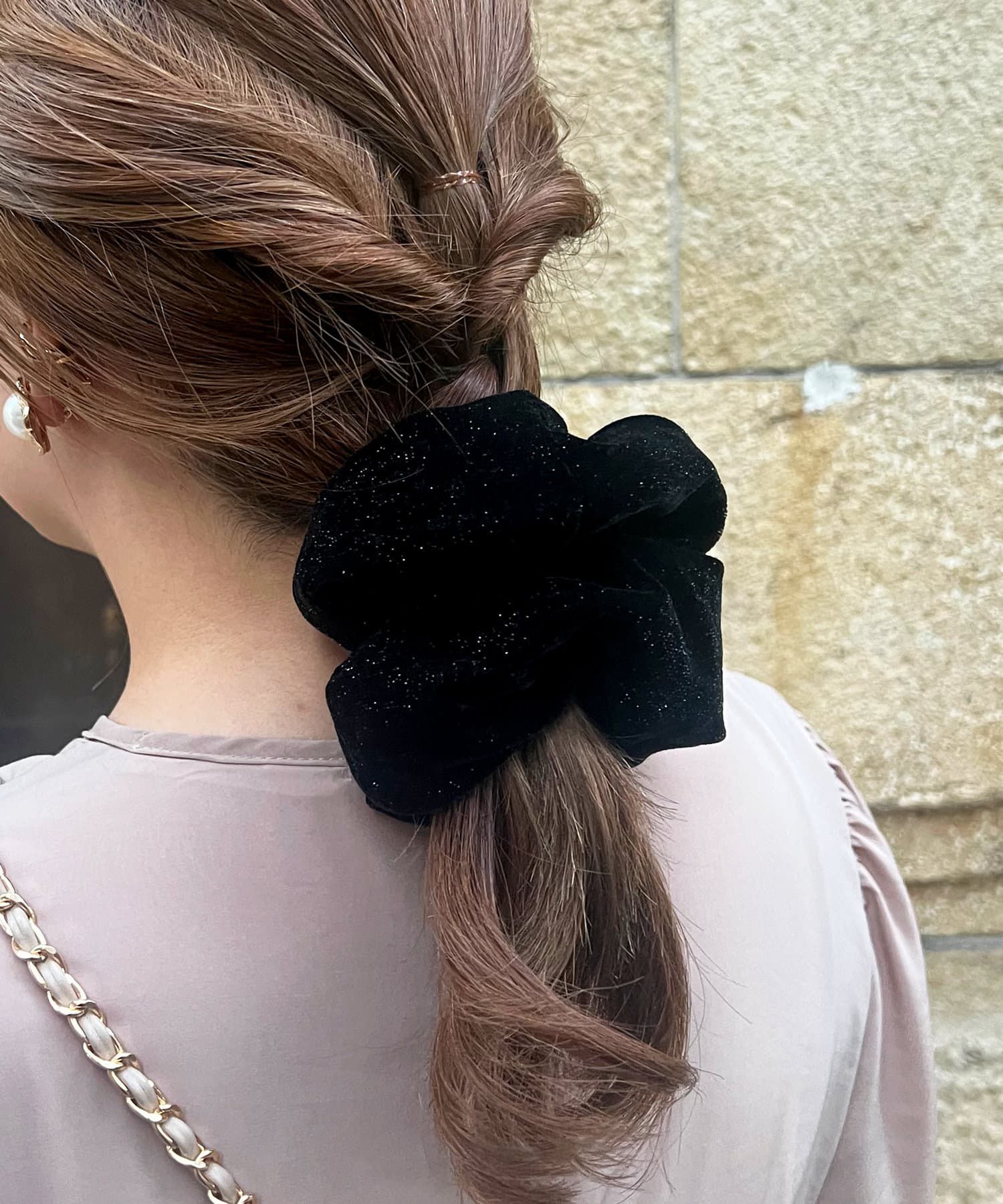 日本 Lattice - [推薦]低調閃亮份量感大腸圈-酒紅