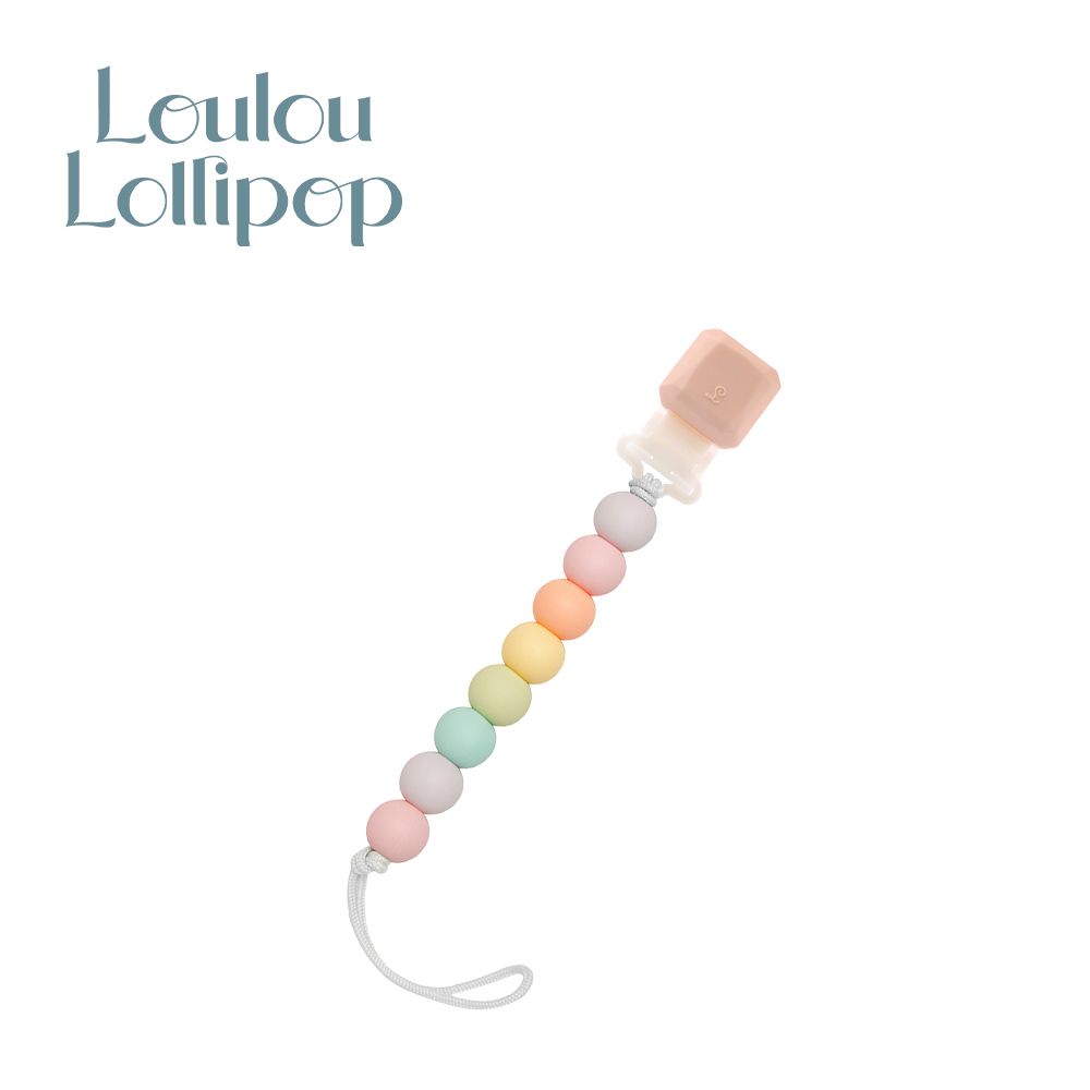 Loulou Lollipop - 加拿大 繽紛串珠奶嘴鍊夾系列 - 繽紛串珠-棉花糖