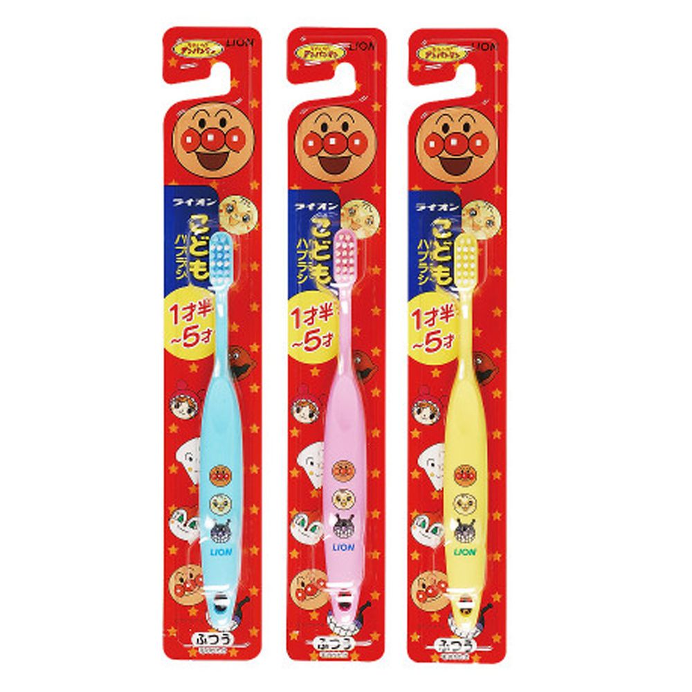 日本 LION 獅王 - 日本獅王麵包超人牙刷-1.5歲-5歲-6入