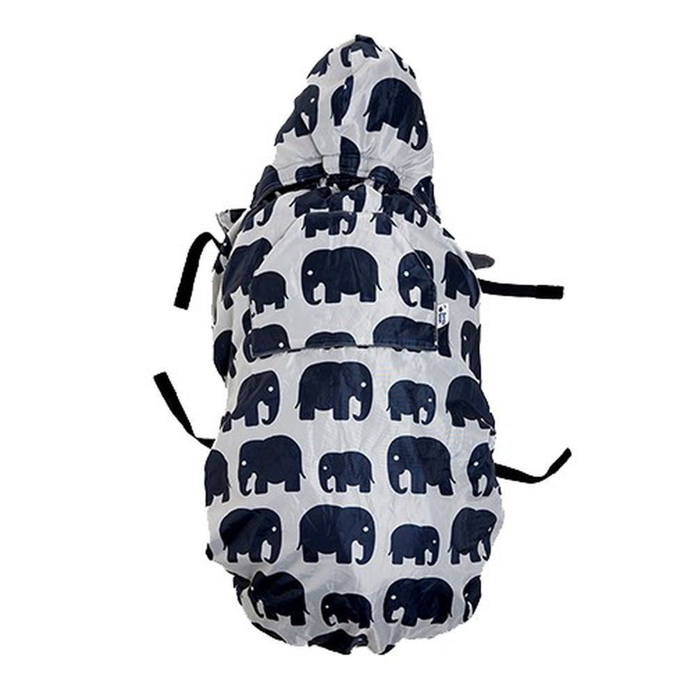 英國 BundleBean - 多功能防風防雨背巾罩/遮罩(刷毛款)-大象