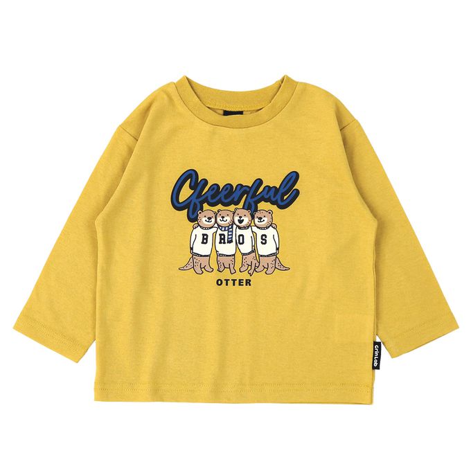 日本 ZOOLAND - [推薦]定番印花薄長袖上衣-巧克力冰淇淋-薄荷藍綠