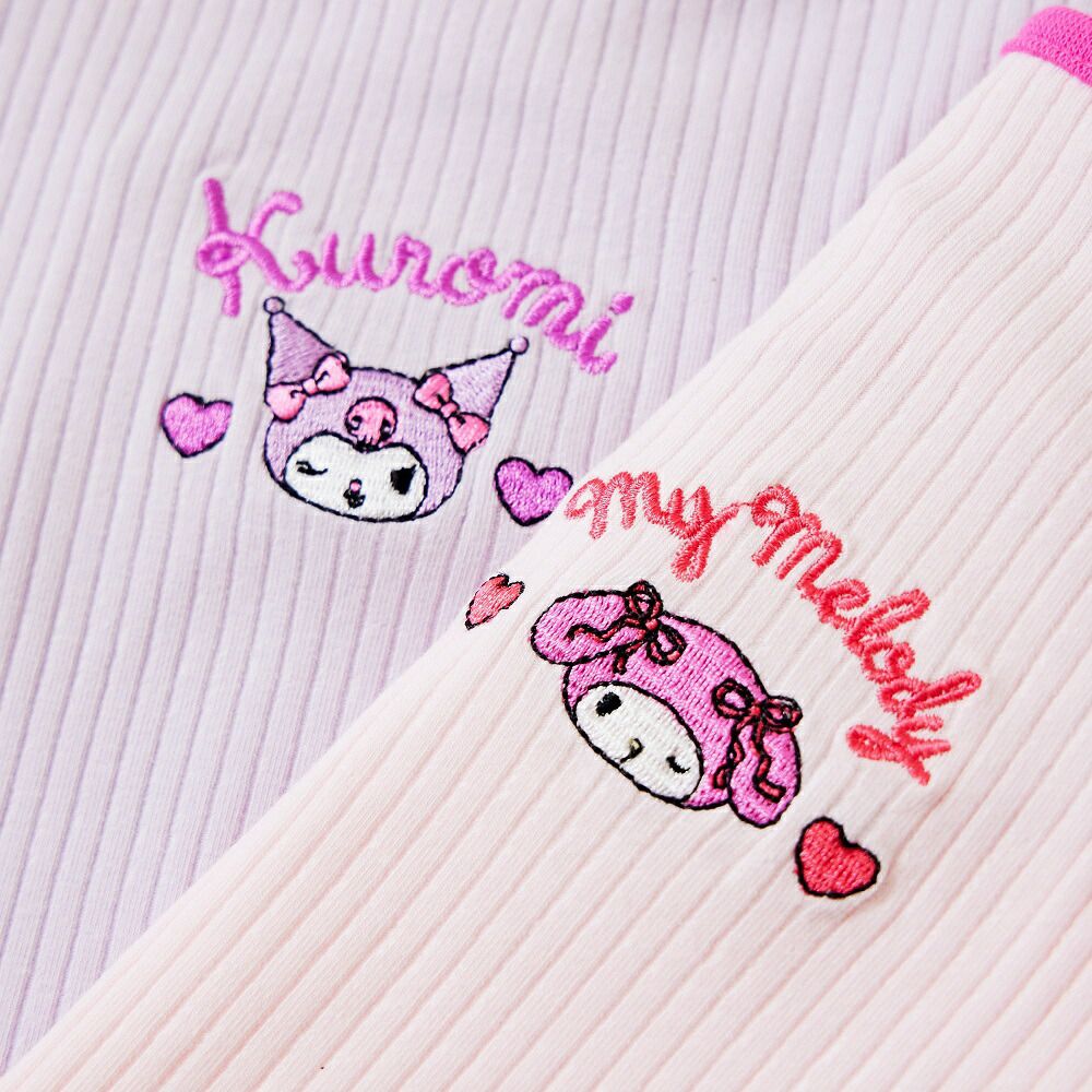 日本 ma lalumiere store - 三麗鷗聯名 背交叉澎澎短袖上衣-酷洛米-紫