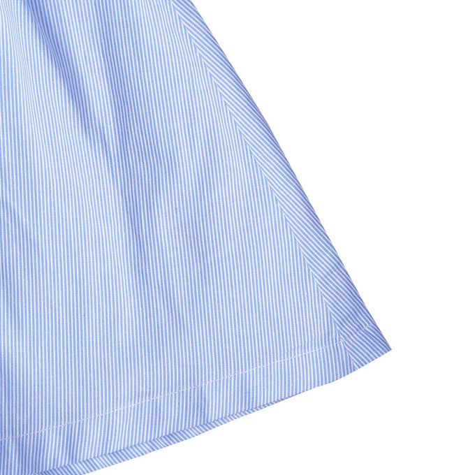 akachan honpo - 荷葉邊袖洋裝-淺藍色