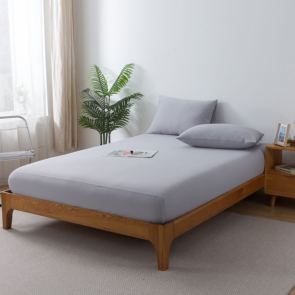 極致涼感抱冰枕套床包組-霧石灰