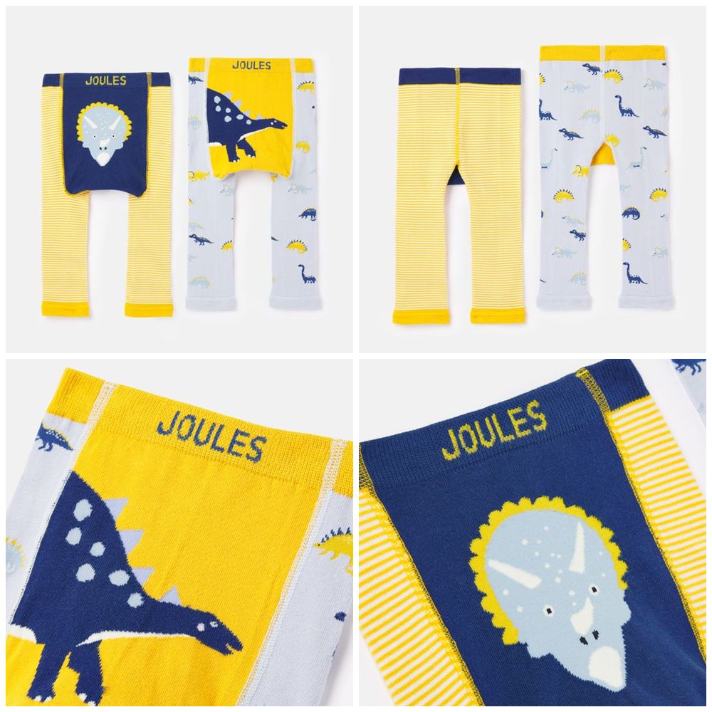 Joules  英國繽紛童裝一穿上世界就亮了起來- Lively恐龍legging兩件組