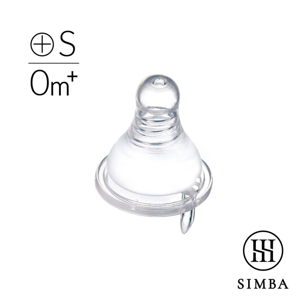 Simba 小獅王辛巴 - 超柔防脹氣標準十字奶嘴(S孔1入)