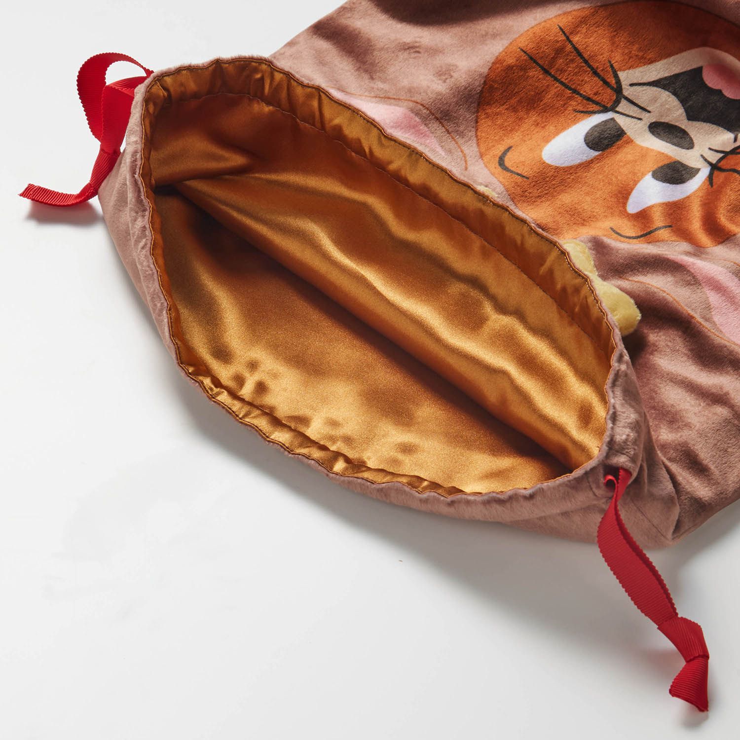 日本千趣會 - 聖誕風大尺寸抽繩禮物包-傑利鼠 (30 x 38cm)