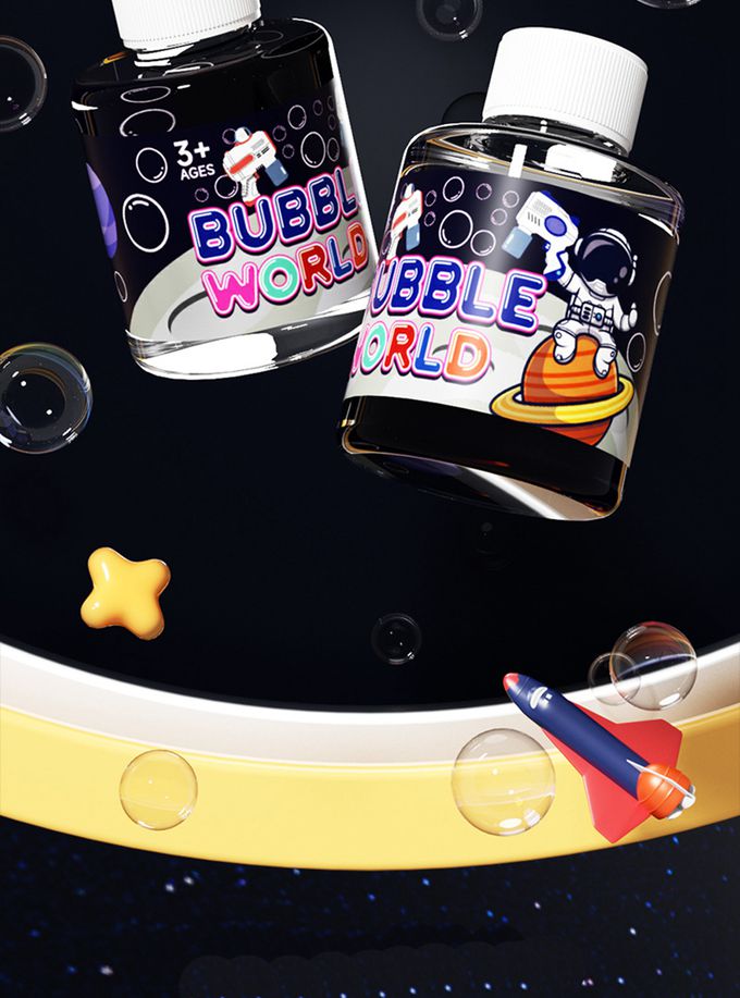 Vanibaby - 太空人電動燈光泡泡槍-火箭紅