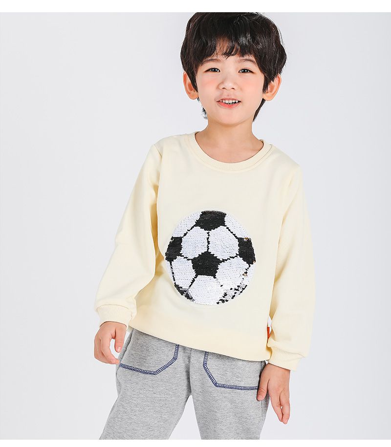 韓國 OZKIZ - 閃亮變色長袖大學T-足球