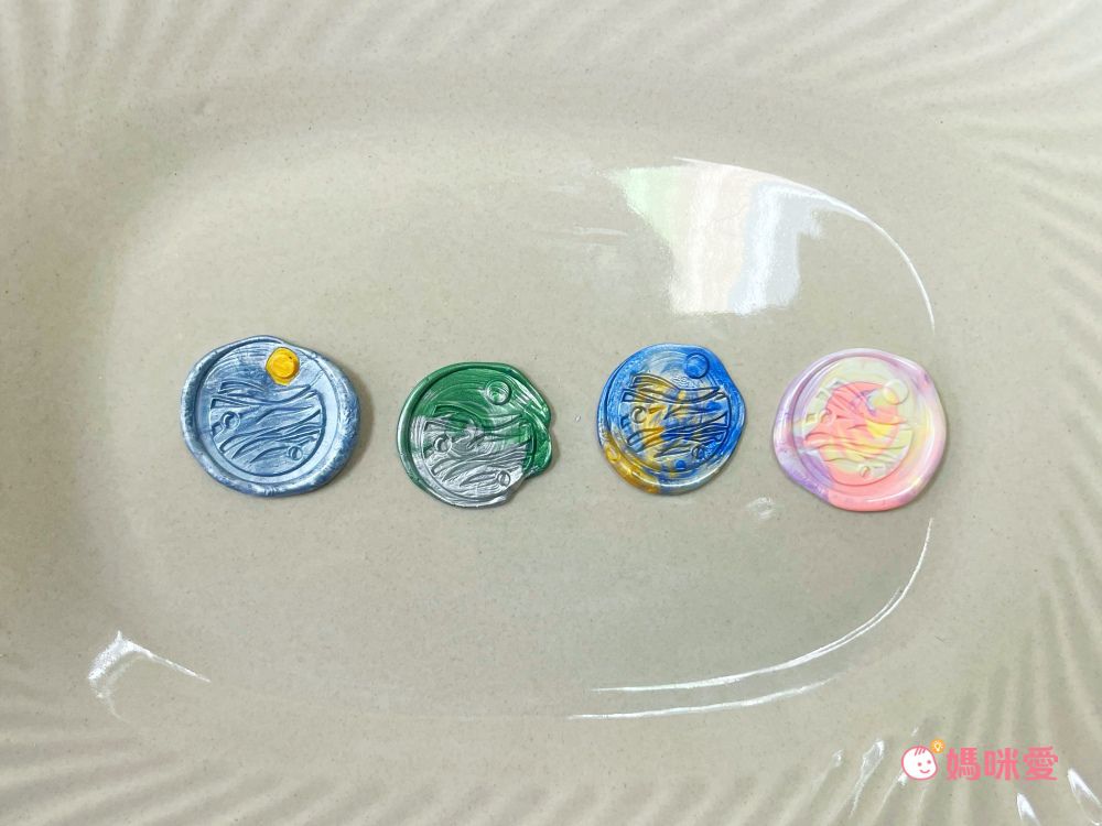 HAPPYMT - 客製火漆章封蠟超值組-金色蠟粒-25mm圓章