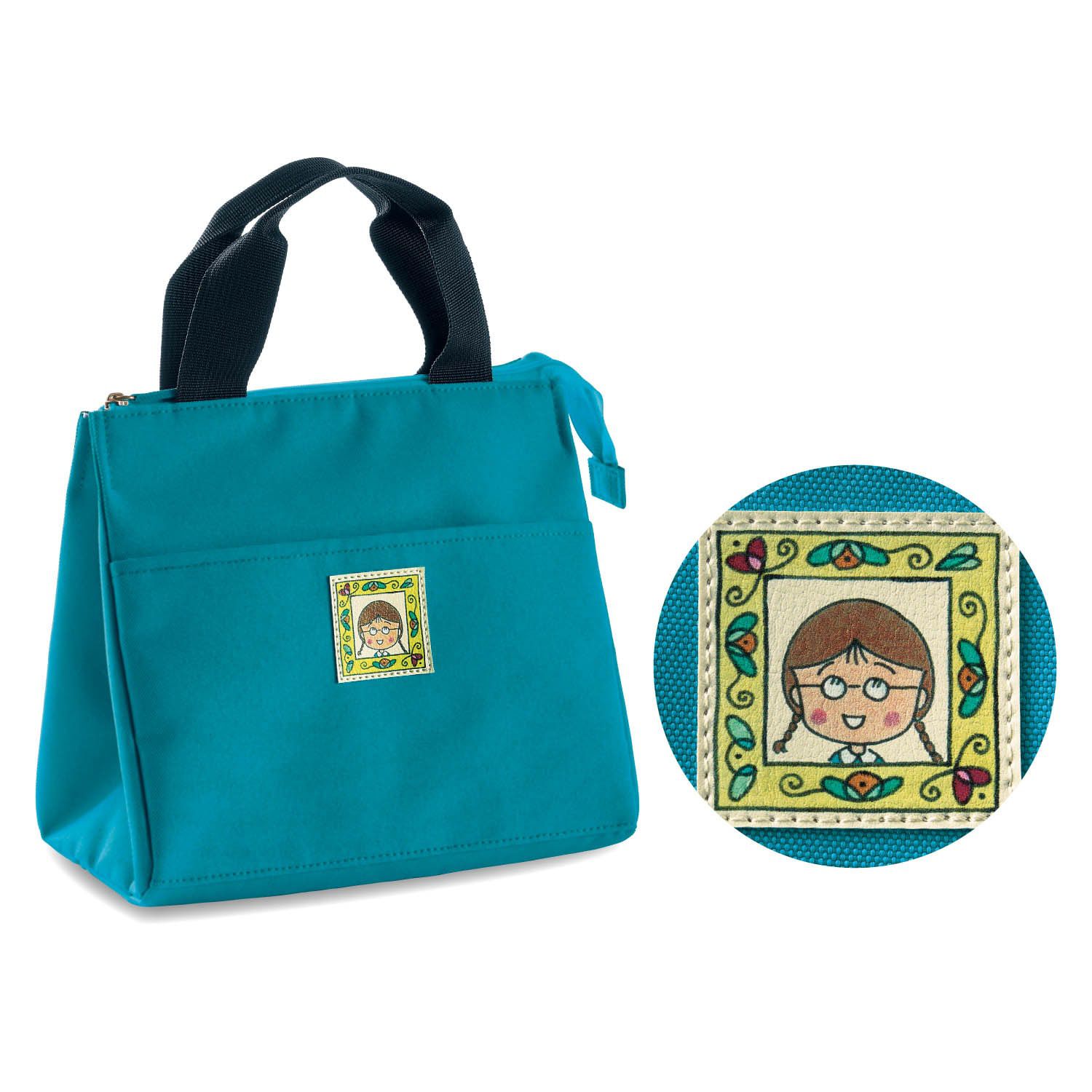 日本千趣會 - 櫻桃小丸子 午餐保冷手提袋-小丸子-紅 (約23x20x12cm)