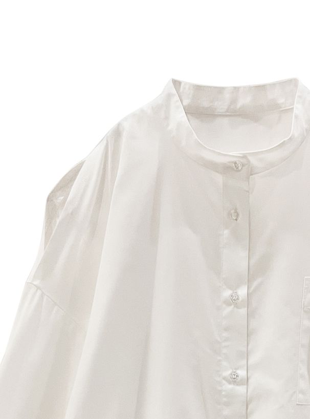 日本 GRL - 慵懶風露肩襯衫/薄外套-天使白