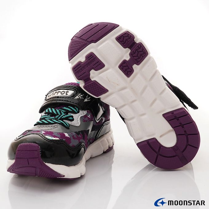 Moonstar日本月星 - 公園玩耍機能童鞋-CRC23386黑(中小童)-機能運動鞋-黑