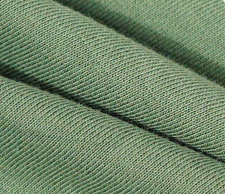 Minizone - 加絨拼接束口長褲-刺繡小波浪-黃色