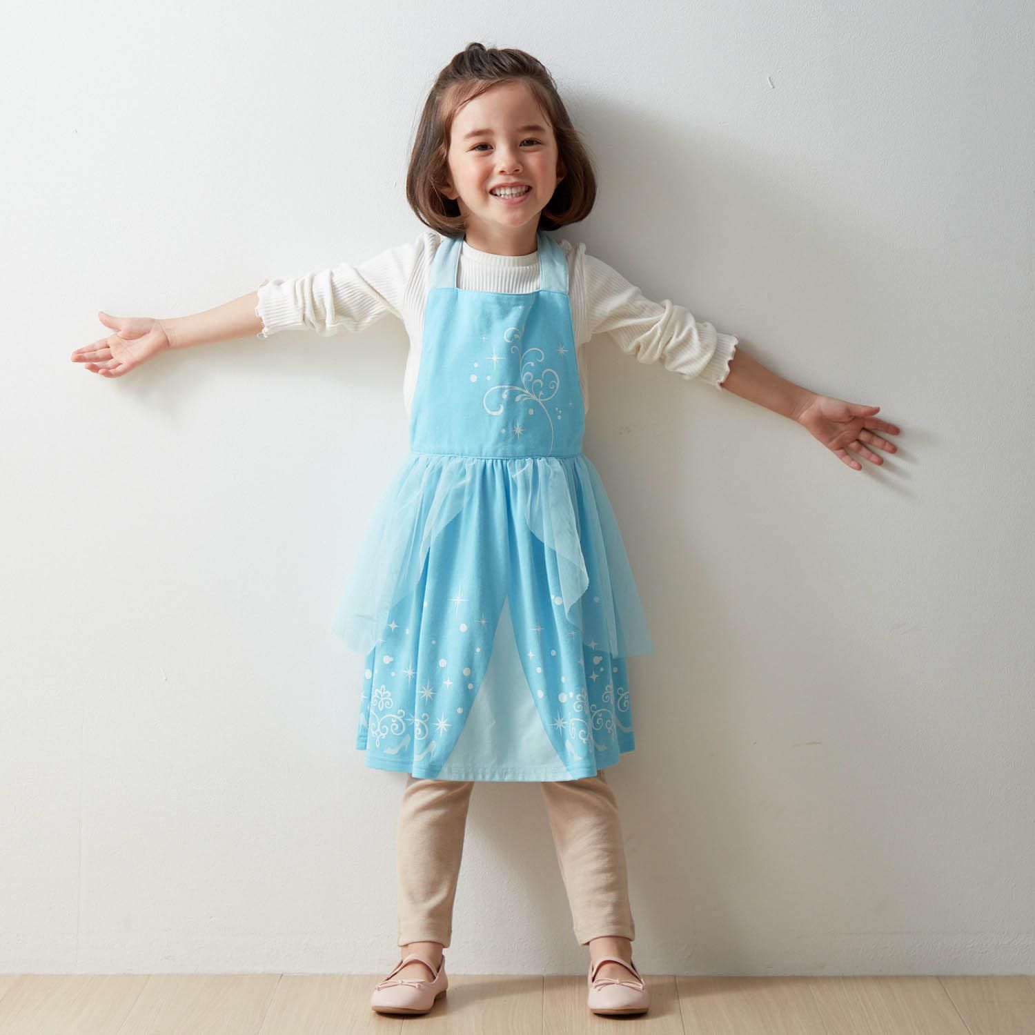 日本千趣會 - 公主圍裙式洋裝-卡通人物樂佩-粉紫