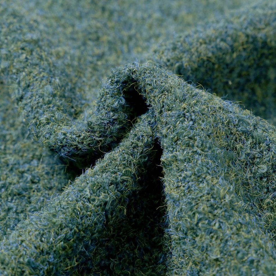 日本 Rejoule - 簡約混絨圓領短版毛衣-葡萄紫