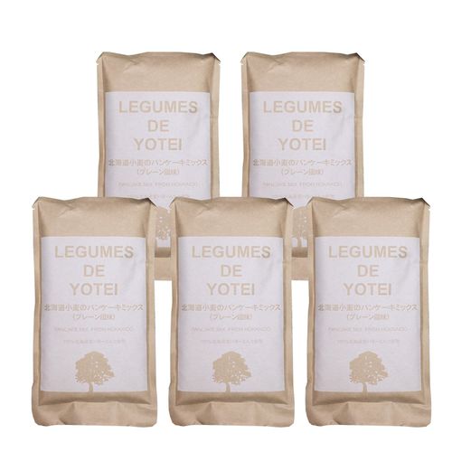 日本LEGUMES DE YOTEI - 北海道產天然鬆餅粉-天然原味五入組-180g*5