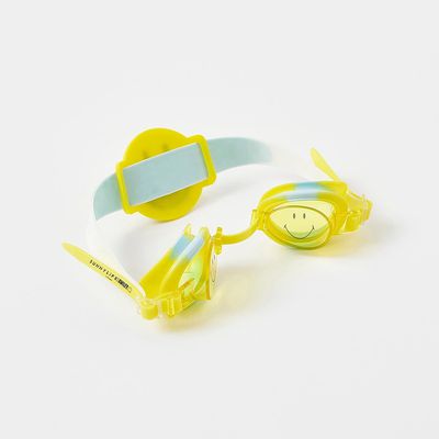 澳洲 Sunnylife - 兒童泳具-smiley®兒童微笑泳鏡-UV380抗紫外線鏡片 (3-9歲適用（產品尺寸 16 x 3 x 5 公分）)