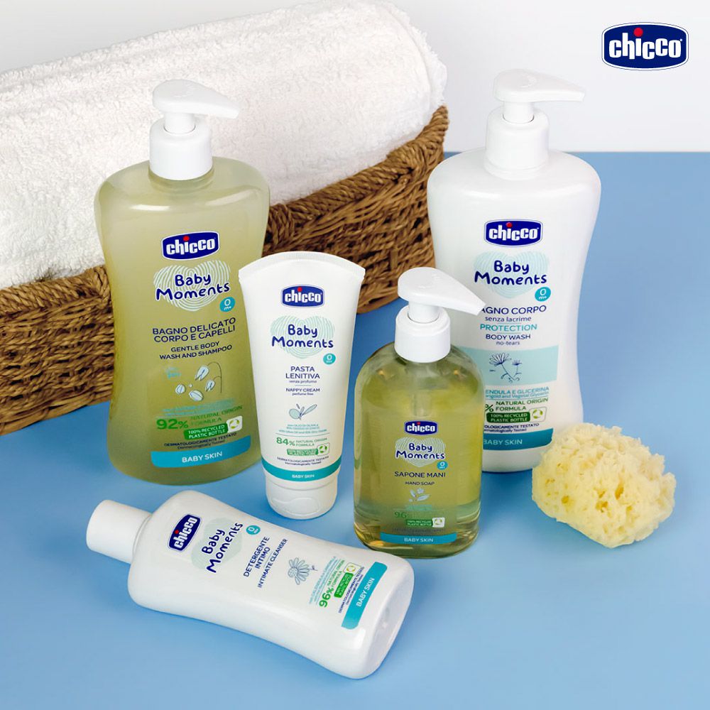 義大利 chicco - 寶貝嬰兒植萃泡泡浴露500ml-溫和不流淚配方(清新白棉)