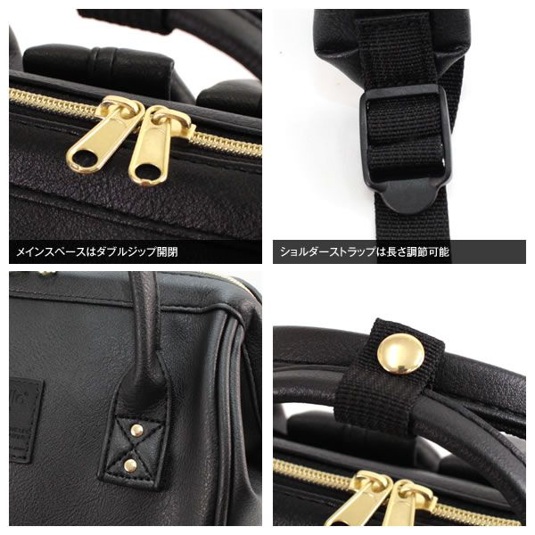 日本 Anello - 日本大開口皮革後背包-mini小尺寸-LV薰衣紫