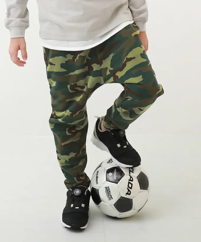 日本 devirock - 100%棉 活力休閒裏毛長褲-格紋-藍卡其