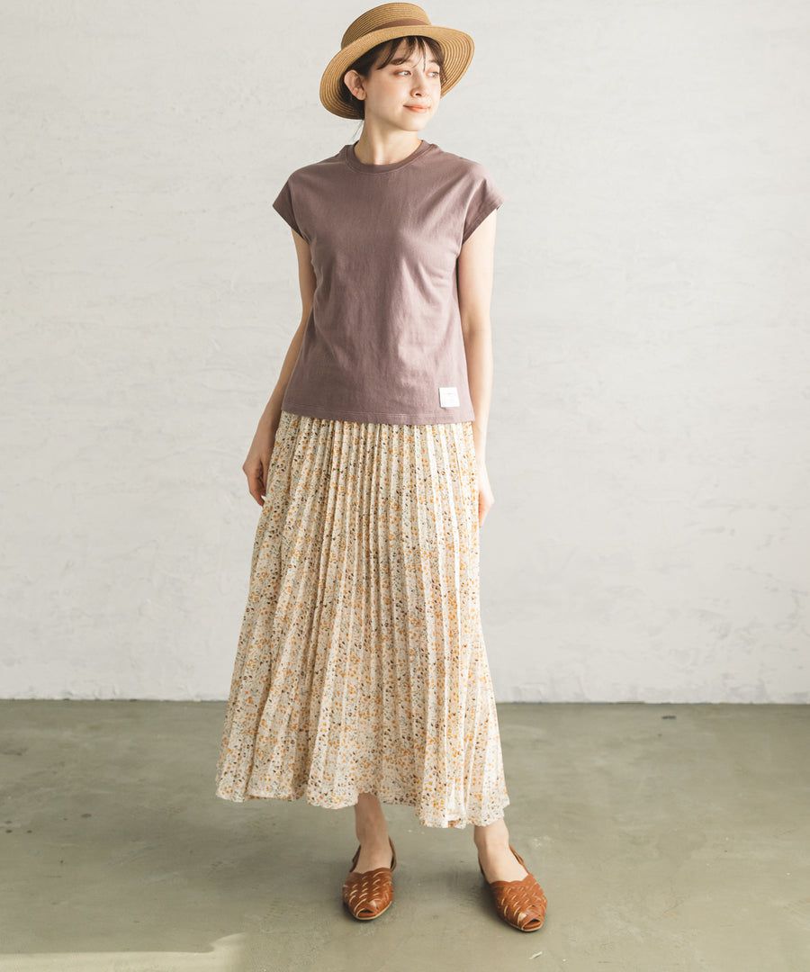 日本 PAIRMANON - 100%柔棉 一分袖短T(媽媽)-薰衣草 (FREE)