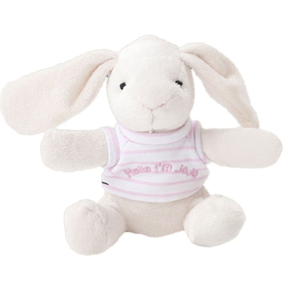 英國 JoJo Maman BeBe - 粉色兔寶寶玩偶