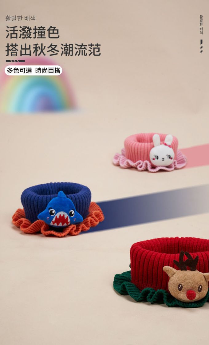 kocotree - 針織保暖圍脖-麋鹿 (均碼 (建議6個月-9歲))