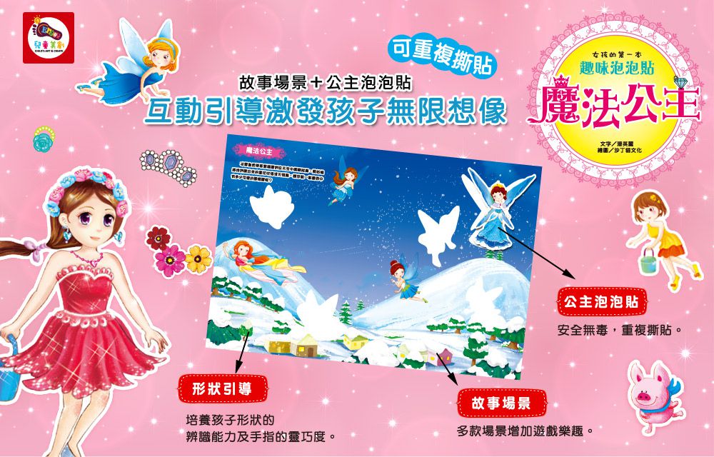 双美生活文創 - 【合購組】認識身體有聲掛圖＋我的第一本觸控點讀有聲書(ABC＋學前認知)買就送泡泡貼一入(四款隨機出貨)