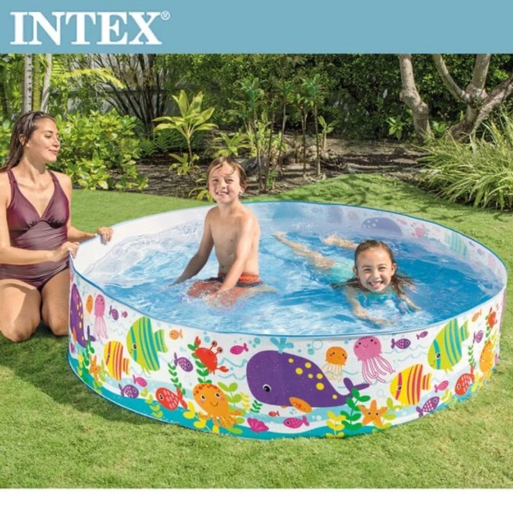 INTEX - 免充氣海洋世界幼童戲水游泳池183x38cm(958L) 適用3歲+(56452N)