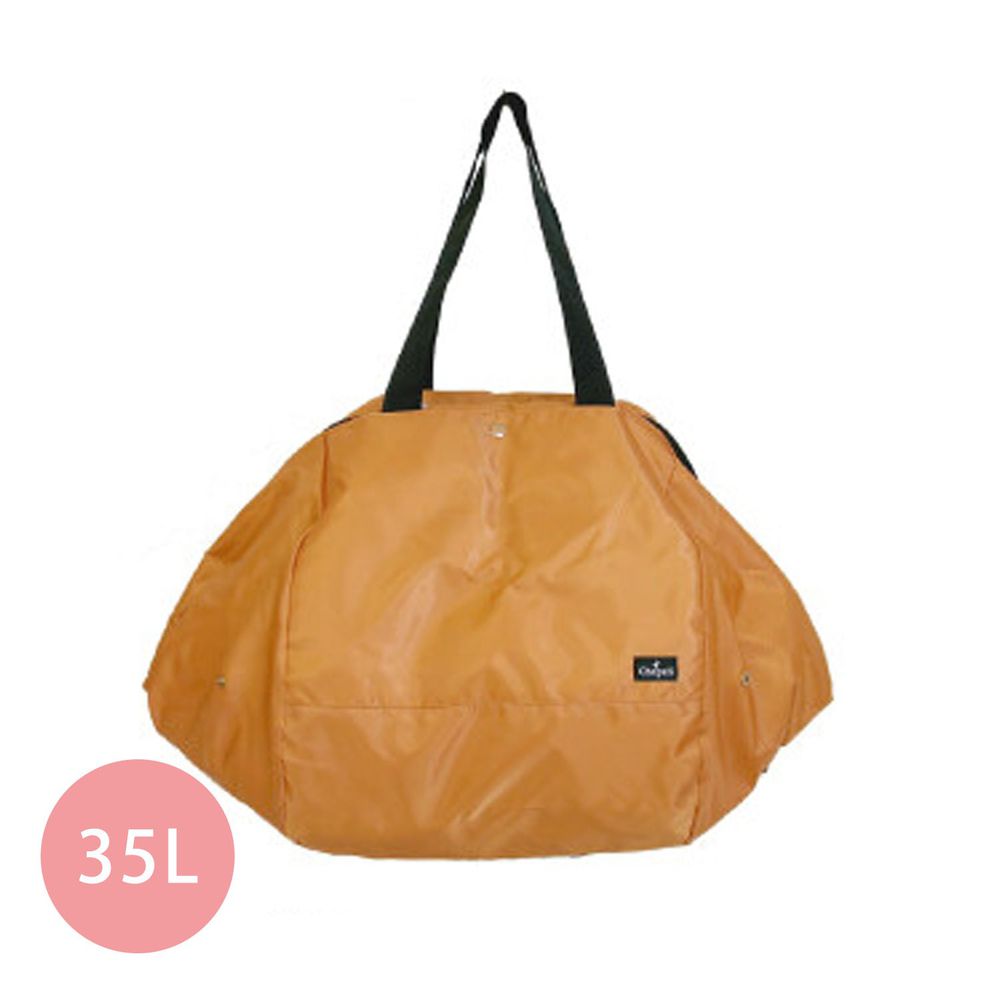 日本 Chepeli - 超大容量保冷購物袋/背包(可套購物籃)-甜心橙-35L/耐重15kg