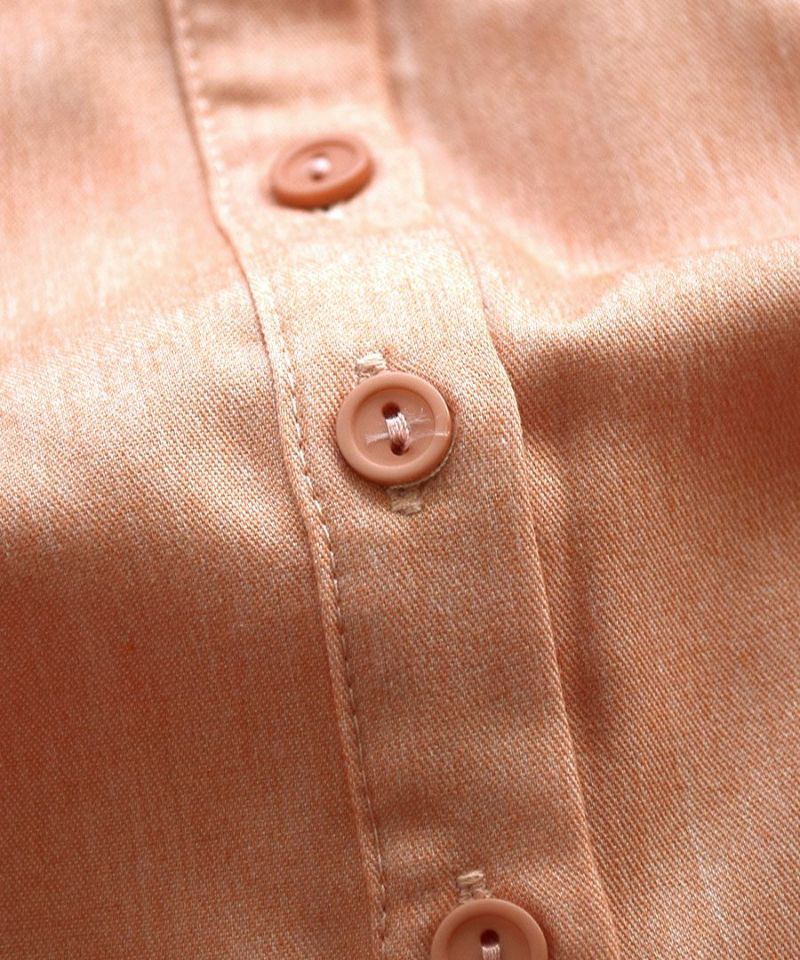 日本 zootie - 公主荷葉領蓮藕袖上衣-鮭魚粉