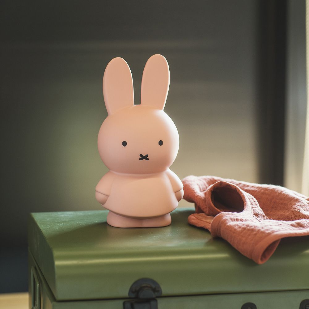 Miffy-MIFFY米菲兔商店 - Miffy米菲兔莫蘭迪公仔存錢筒(中號)-淺粉色