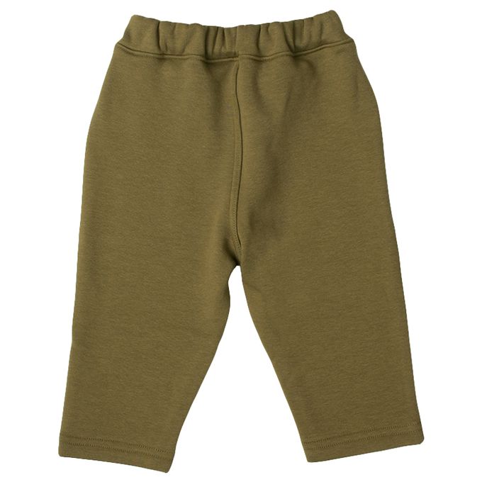 akachan honpo - 內裡刷毛褲-軍綠色