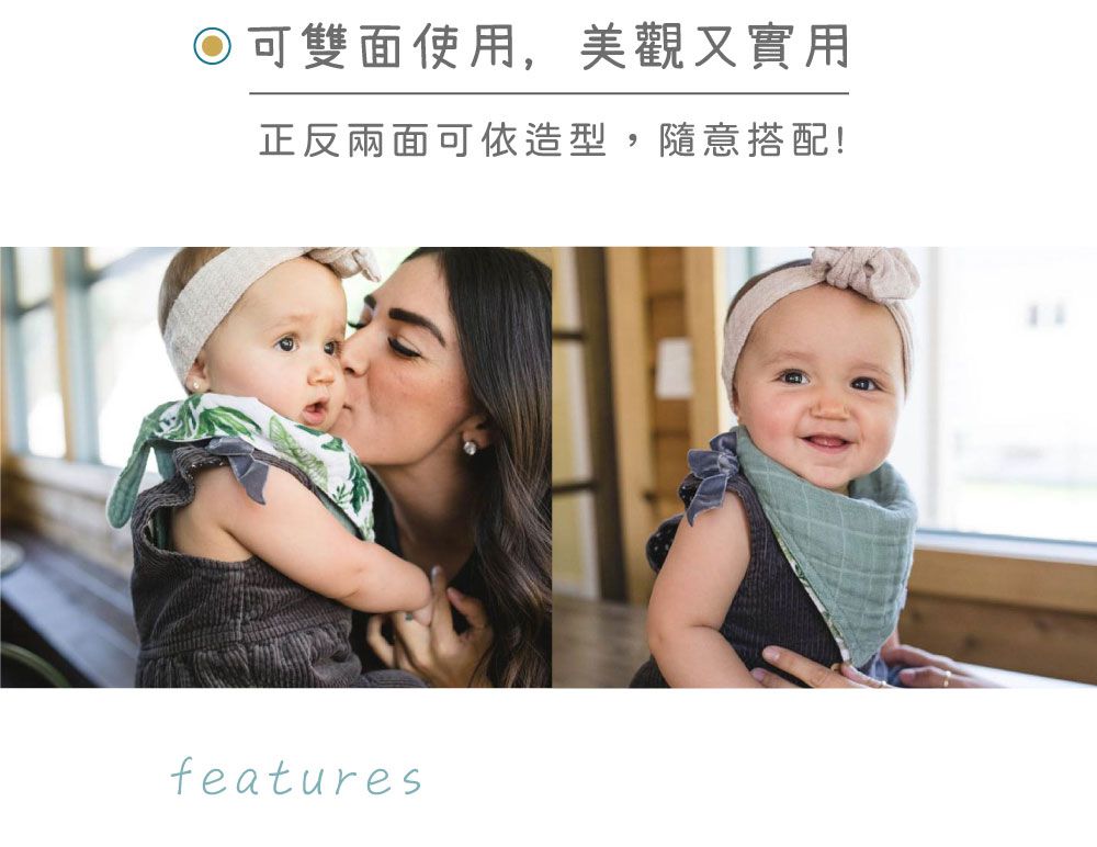 美國 Little Unicorn - 純棉雙面三角圍兜單入-宇宙探險 (17CMx42CM)-雙面/單入