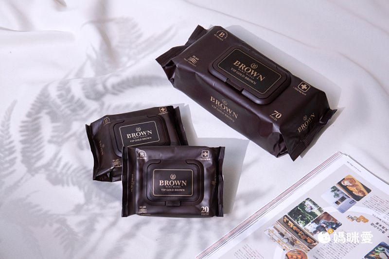 韓國BROWN - VIP GOLD BROWN 濕紙巾-可可果20抽(含蓋)*24包