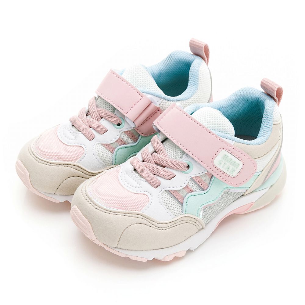 日本Moonstar月星頂級童鞋-HI系列高機能-3E寬楦2355HI4粉(中小童段)-機能鞋-粉-15~21cm