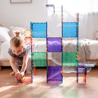 澳洲 Connetix - 彩虹磁力積木-滾球軌道組(92pc)