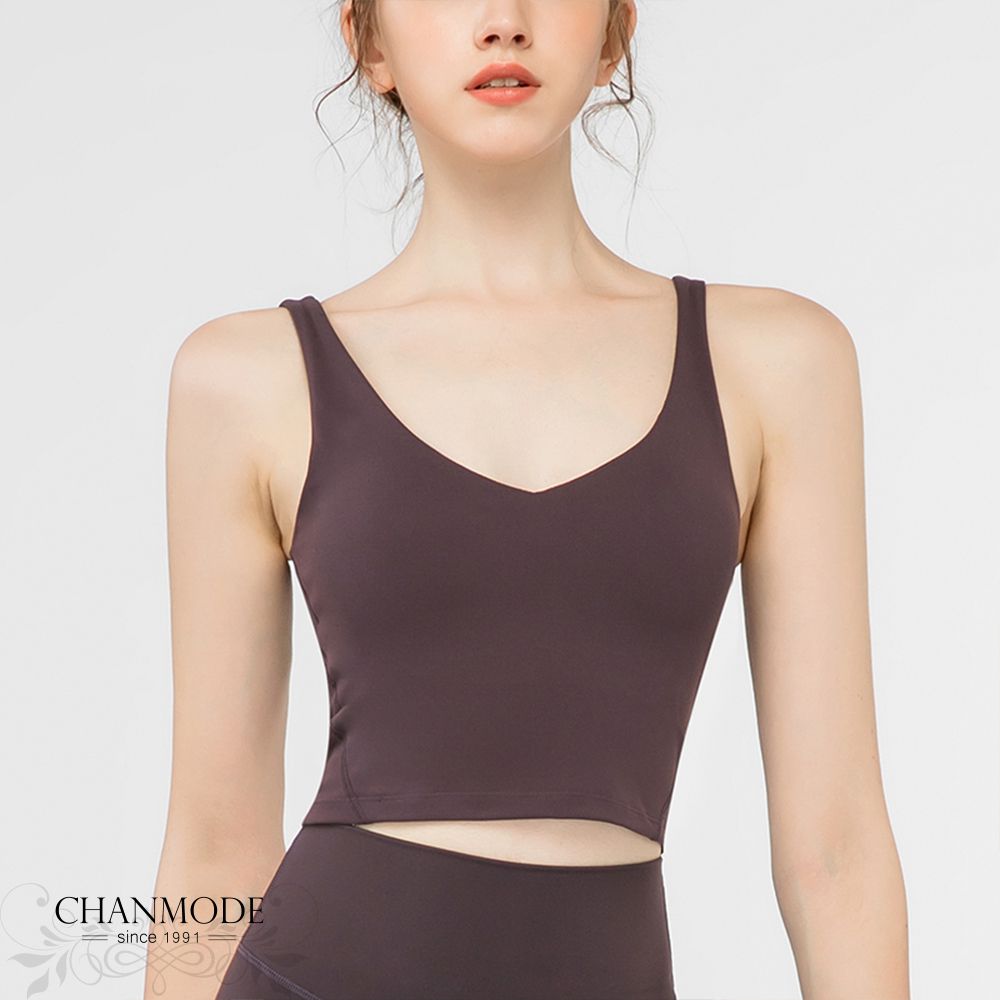 香茉 CHANMODE - 日本反重力高能透氣挺胸設計運動內衣-醬紫